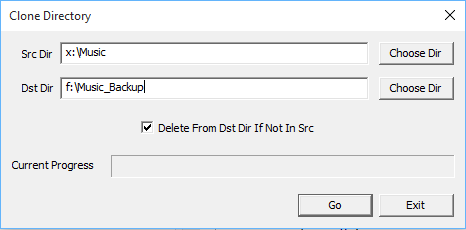 DirectoryMirrorer Screenshot